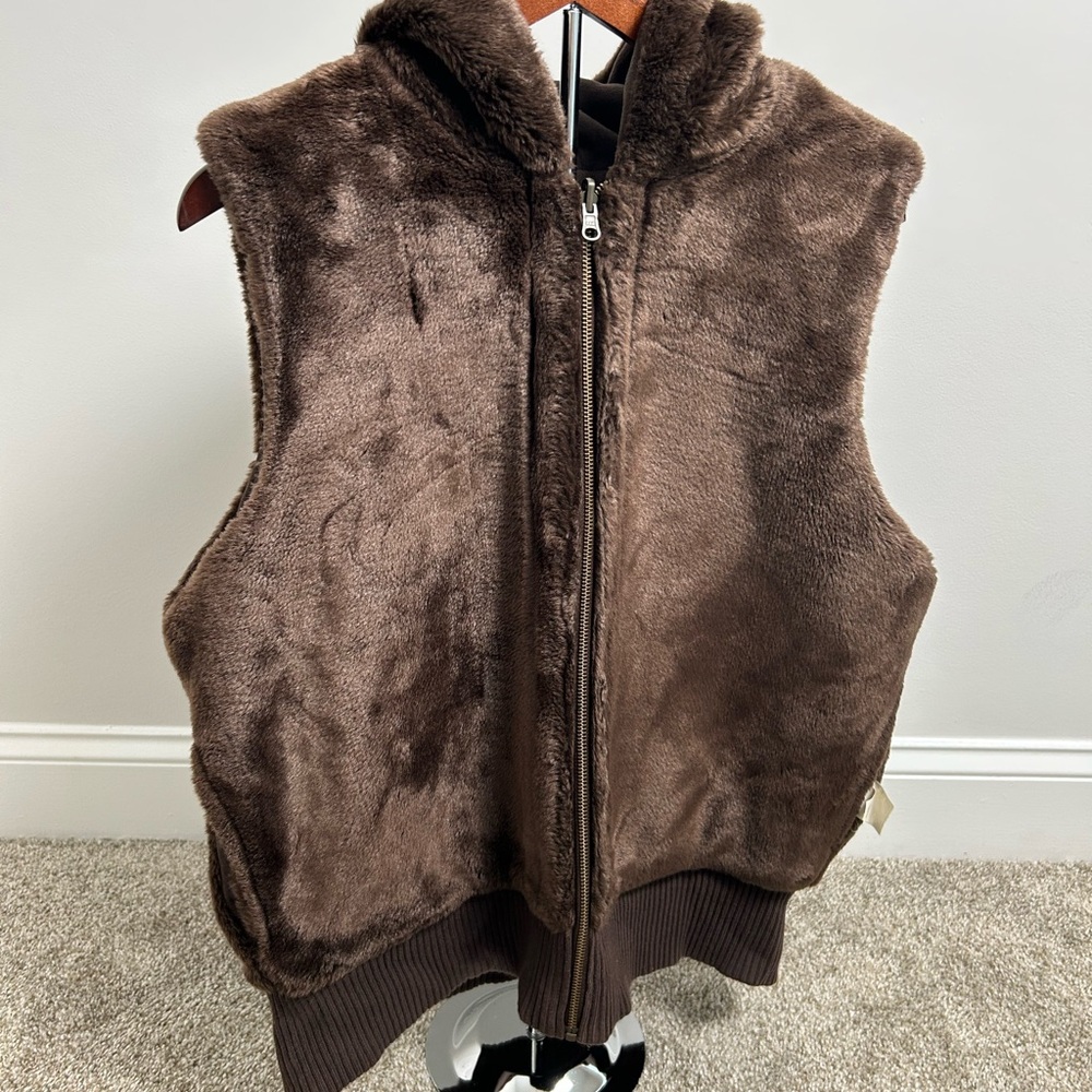 Cozy Brown Women Vest